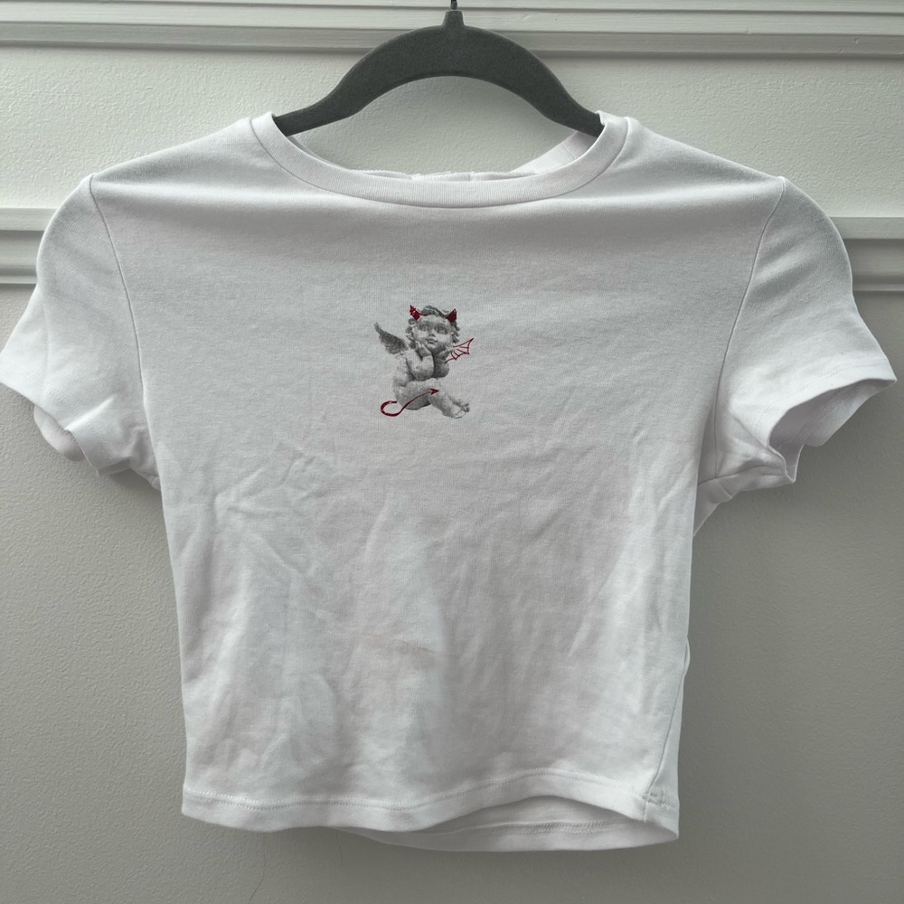 Garage White Angel Baby Tee